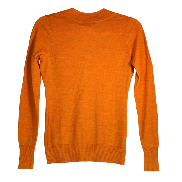 The Limited Sweater Women Small Orange Wool Blend Cozy Chic Soft Girl Relaxed - Picture 5 of 6